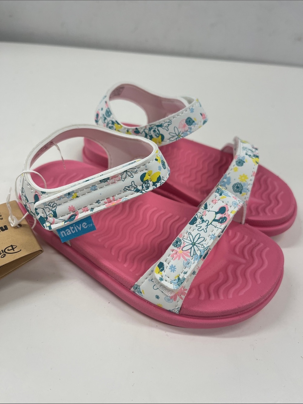 NWT Native Shoes X Disney Toddler Charley Sandals in Fairytale Minnie Size C8